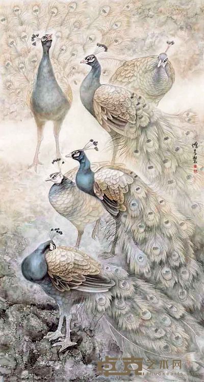 刘增孝 花鸟 软片 170×91.5cm