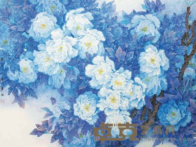黄怡 艳奇天下春 镜片 93×123cm