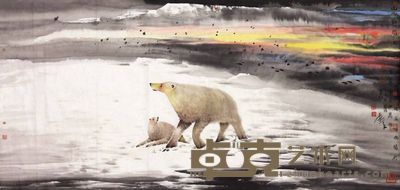 富中奇 动物 软片 68×136cm