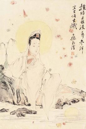 石荣强 观音像 镜片