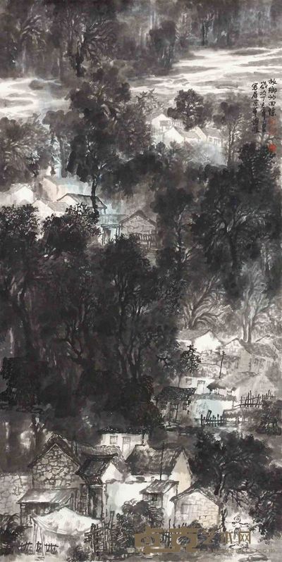 王焕波 山水 托片 136×68cm