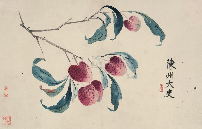 李鱓 （款） 大利图 立轴