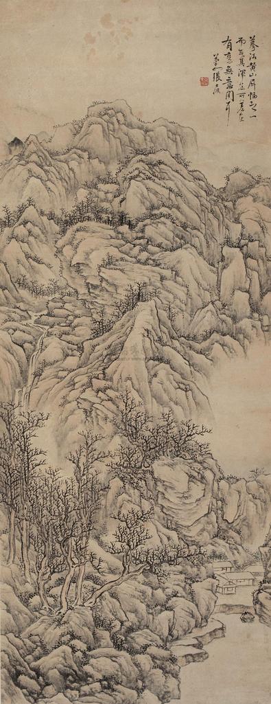 张士保 仿古山水 立轴