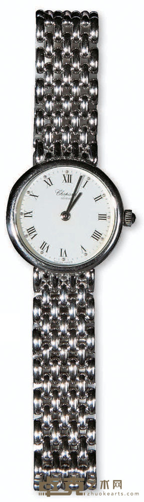 Chopard肖邦18K铂金石英女式腕表 