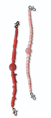 樱花珊瑚手串/和平鸽珊瑚小手串