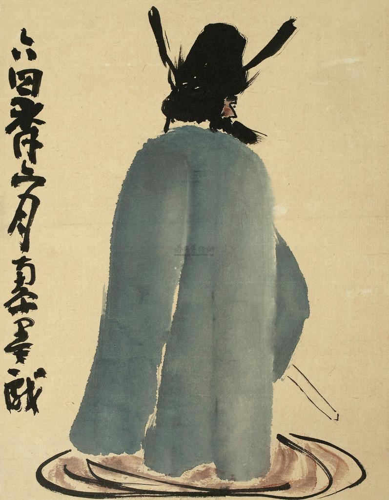 陈子庄 1964年作 钟馗 镜心