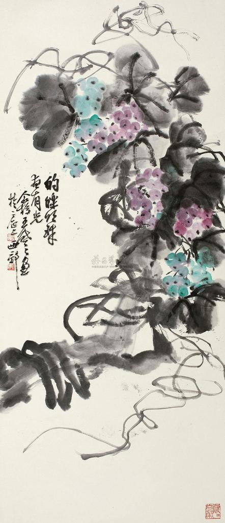 王个簃 的砾明珠 立轴