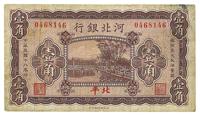 民国十八年（1929年）河北银行壹角