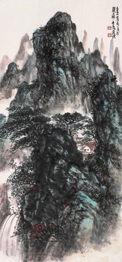 李云 山水 镜片