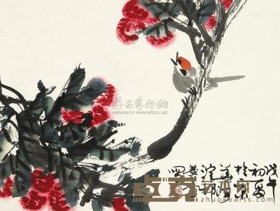 许麟庐 1978年作 荔枝 立轴 34×45cm