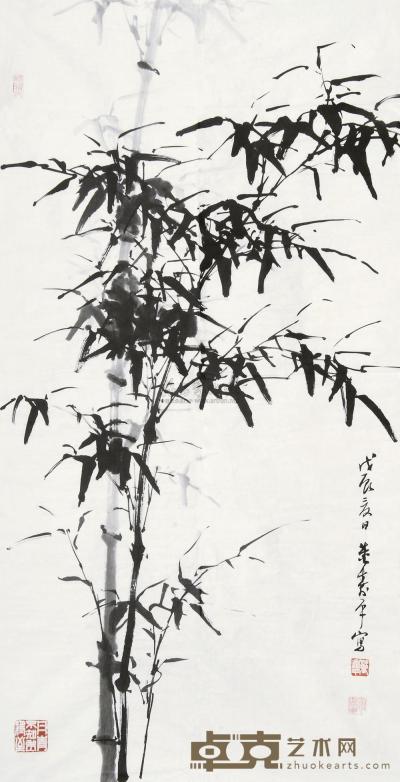 董寿平 1988年作 墨竹 镜心 132×68cm