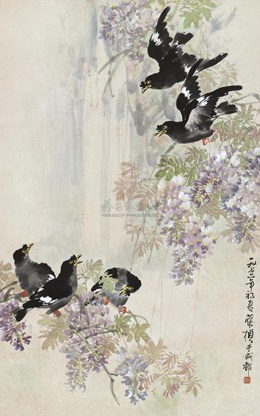 苏葆祯 1976年作 花鸟 立轴