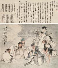 黄慎 1725年作 八仙图 镜心