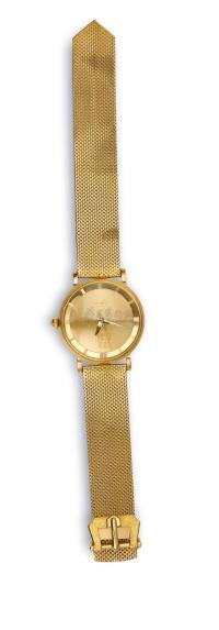 雅典 18K黄金表壳表带半自动男装腕表