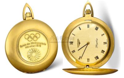 浪琴 18K黄金表壳1972年慕尼黑奥运会纪念表