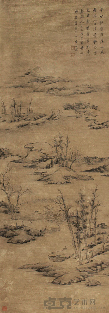 山水立轴 176×61