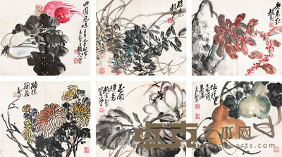 花卉果蔬册页 31×37×7