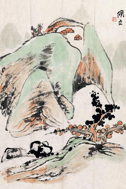朱修立 幽居图