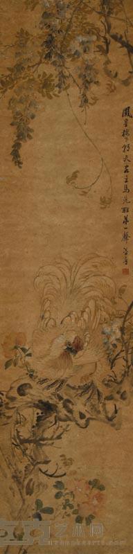 朱梦庐 大吉图 立轴 123×30cm