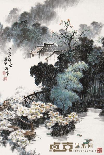 张正忠 2010年作 小径新雨 68×46cm
