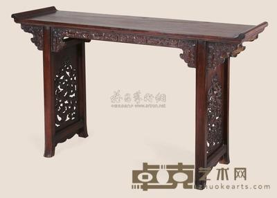 民国 红木雕夔龙翘头案 140×40×84cm