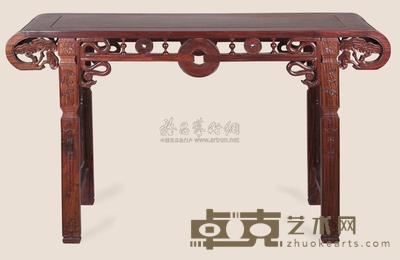 红木拉钱条案 134×40×82cm