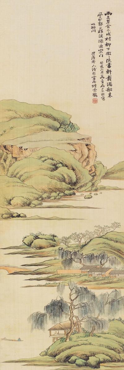 林琴南 癸亥（1923）年作 柳江幽居图 立轴