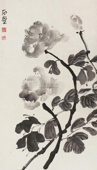 陈子庄 花卉 立轴