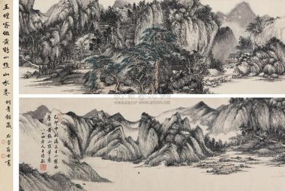 王时敏 (款) 乙卯(1675年)作 仿王蒙山水 手卷