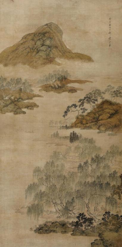 袁江 （款） 癸亥（1743年）作 浅绛山水 立轴