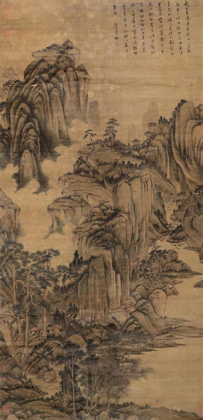 王原祁 （款） 山水 立轴