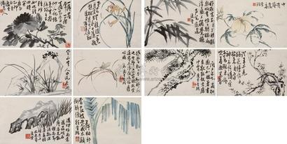 李鱓 花卉 册页