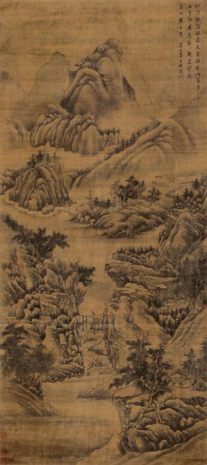 黄鼎 （款） 辛丑（1721年）作 山水 立轴