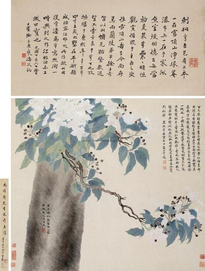 禹之鼎 （款） 辛未（1691年）作 刺桐花图 立轴