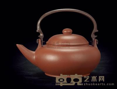 民国 水平提梁壶 14×10cm