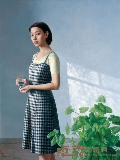 翁伟 2001年作 清纯 116×92cm