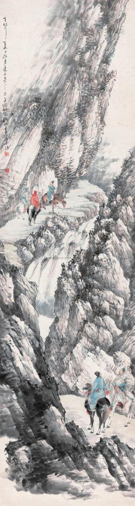 徐林 1927年作 幽壑鸣泉 镜心