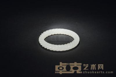 白玉绞丝纹手镯 直径7.5cm