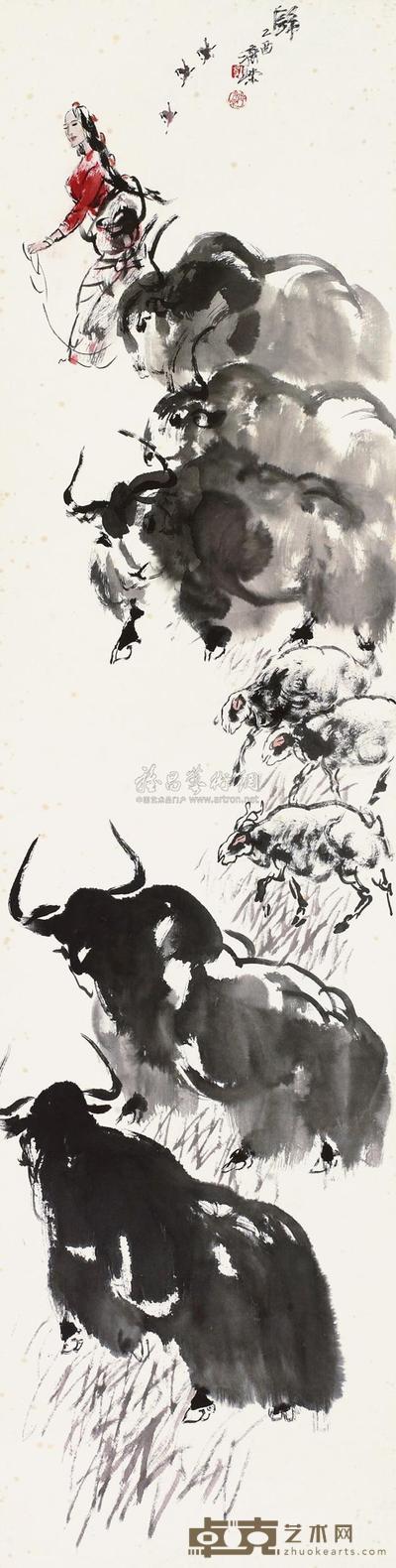 刘济荣 归 镜片 138×35cm