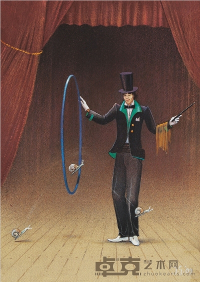 波兰 — 杰尔兹·格鲁斯泽克（b.1956） 神奇魔术 29.8×21cm