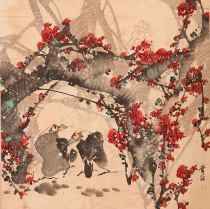 陈之佛《花鸟》片