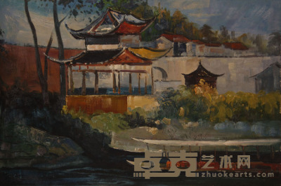 《风景》油画 93×62cm