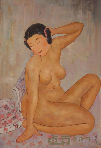 潘玉良《人体》油画 93×62cm