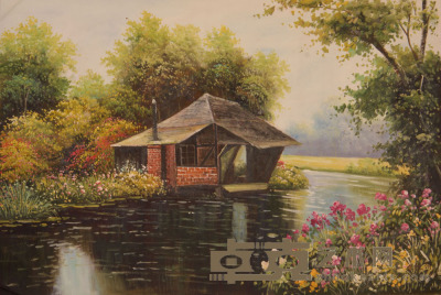 卫祖荷《小屋》油画 93×62cm