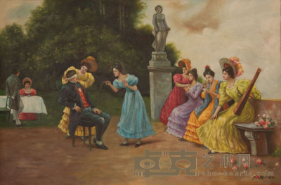 《西洋人物》油画 93×62cm