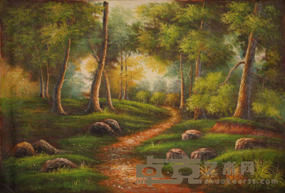 《风景》 油画 93×62cm