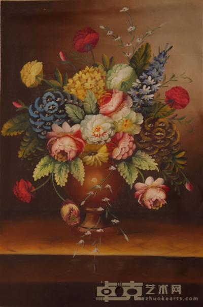《花卉》 油画 93×62cm