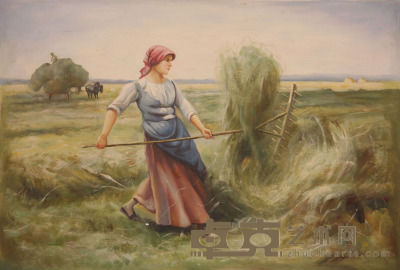 《草场》油画 91×63cm