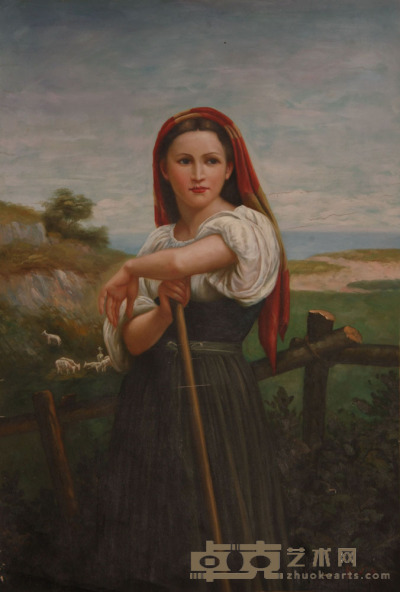 《少女》油画 91×62cm