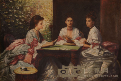 《三个姑娘》油画 92×62cm